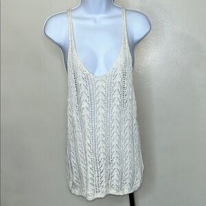 Forever 21 Cream Crochet Tank Top